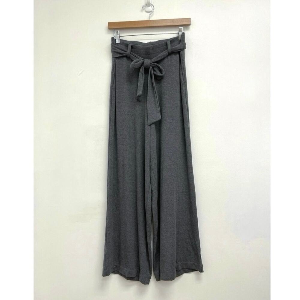 Universal Standard Soft Knit Wide-Leg Palazzo Belted Tie Travel Pants 2XS(Med)
